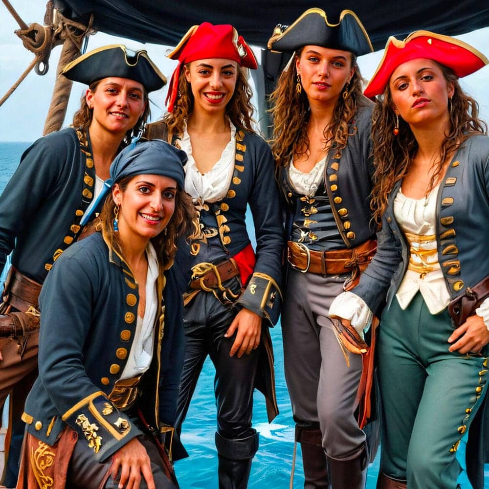 Animation photo IA, un Photobooth IA exceptionnel pour vos événements d'entreprises et privés. Thème illustré pirates